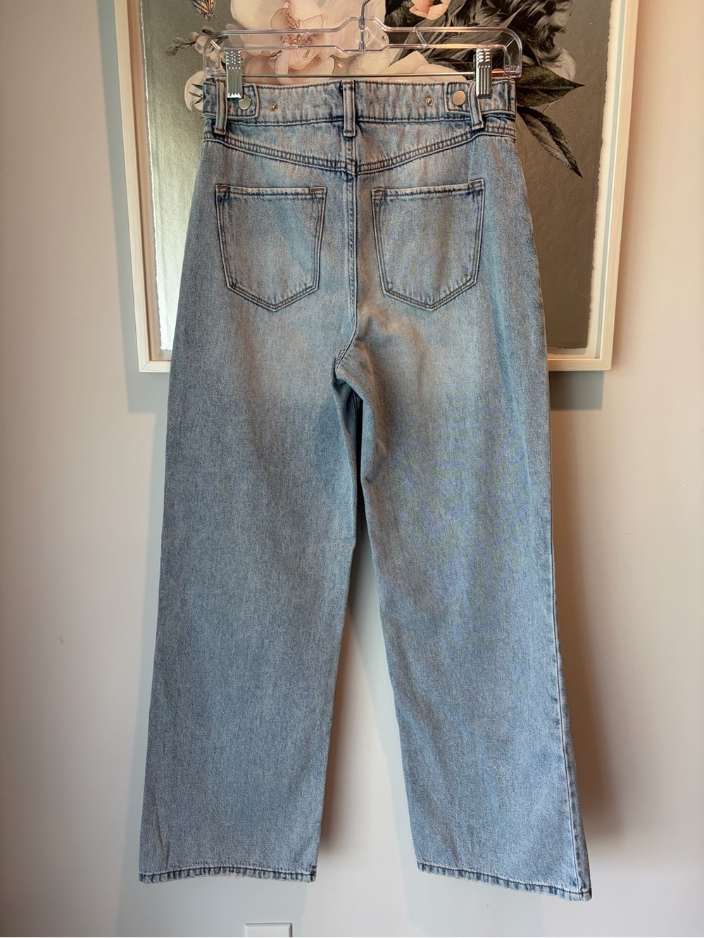 REWASH High-Rise Light Wash Wide-Leg Jeans Size 3/26. - Picture 3 of 8